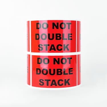 Do Not Double Stack Label