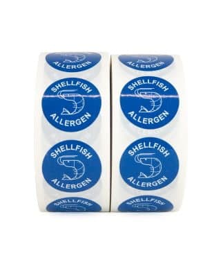 Shellfish Allergen Label