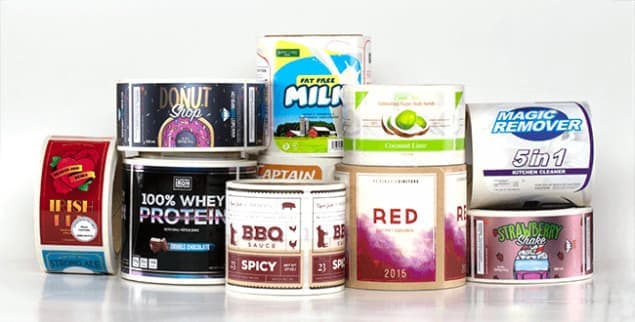 White Semi-Gloss Roll Labels